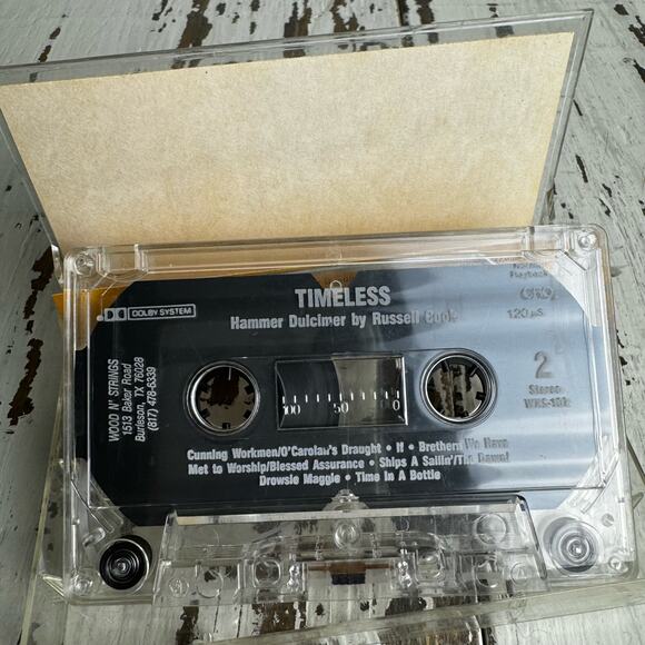 Hammer Dulcimer Timeless by Russell Cook Wood N' Strings Cassette Tape Vintage - Picture 5 of 6